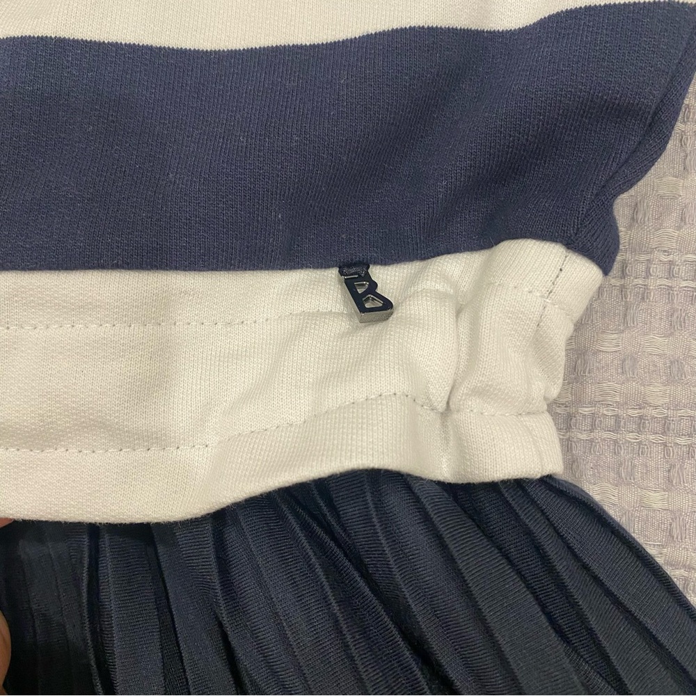 Bogner Women's Blue Striped Ira Dress - Sz Medium (8) - Picture 10 of 16